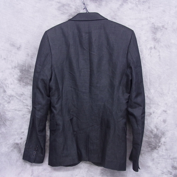 実際に弊社で買取させて頂いたDIESEL BLACK GOLD/ディーゼル 2Bテーラードジャケット 黒/44の画像 1枚目