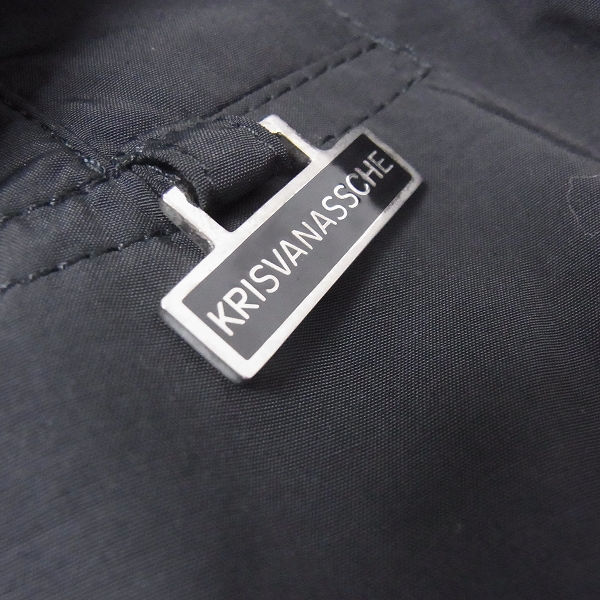 実際に弊社で買取させて頂いたKrisvanassche/クリスヴァンアッシュ ナイロンコットン ジップアップブルゾン Mの画像 8枚目