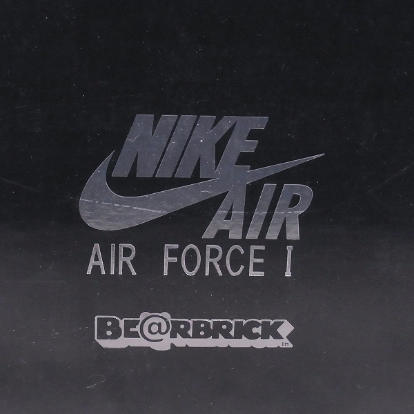 実際に弊社で買取させて頂いた【未開封】NIKE/ナイキ LUNAR FORCE 1 BE@RBRICK ベアブリック 400% 100% ブラックの画像 1枚目