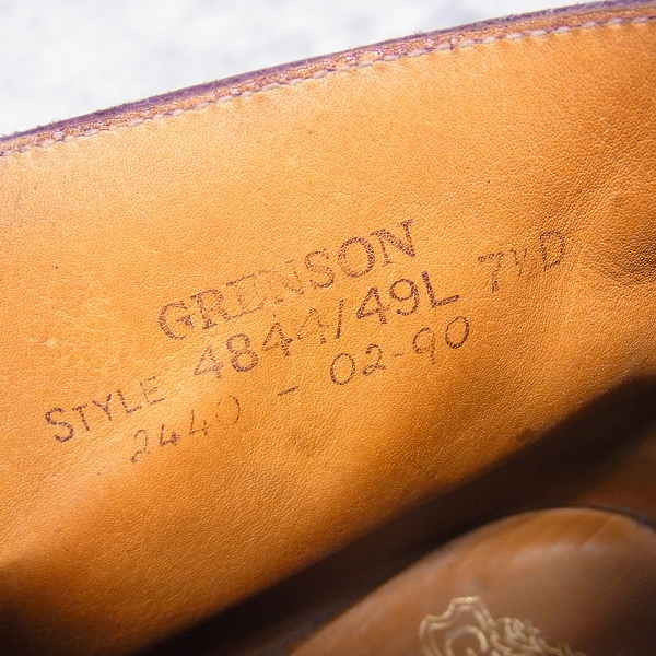 実際に弊社で買取させて頂いたGRENSON/グレンソン レザーチャッカブーツ/7.5Dの画像 5枚目