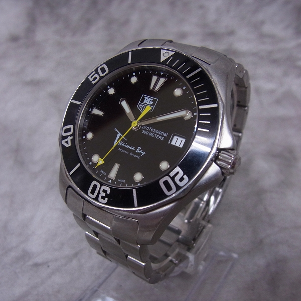 実際に弊社で買取させて頂いた【難有/動作未確認】TAGHEUER/タグホイヤー アクアレーサー ワイメアベイ限定1000本 WAB1113