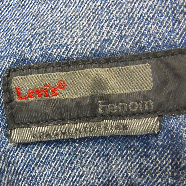 実際に弊社で買取させて頂いたLEVIS×FRAGMENT DESIGN Fenom/フェノム デニムジャケット Lの画像 7枚目
