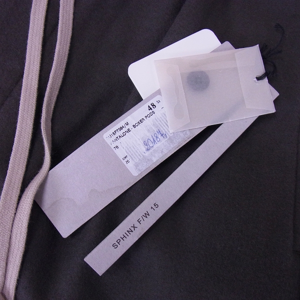 実際に弊社で買取させて頂いたRick Owens/リックオウエンス 15FW SPHINX Boxer Pods/ボクサーポッズ 48の画像 7枚目