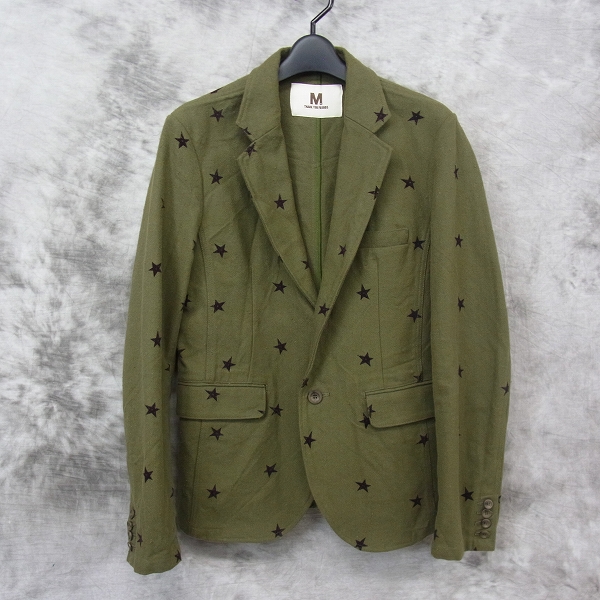 実際に弊社で買取させて頂いたM/エム THANK YOU FRIENDS スター プリント テーラード ジャケット/M