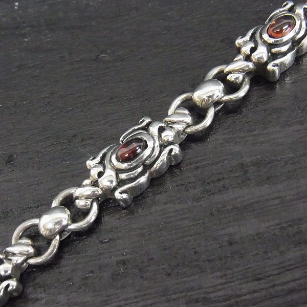 実際に弊社で買取させて頂いたLord Camelot/ロードキャメロット　ガーネットセット デザインブレスレット　LC-1100GN/18cmの画像 6枚目