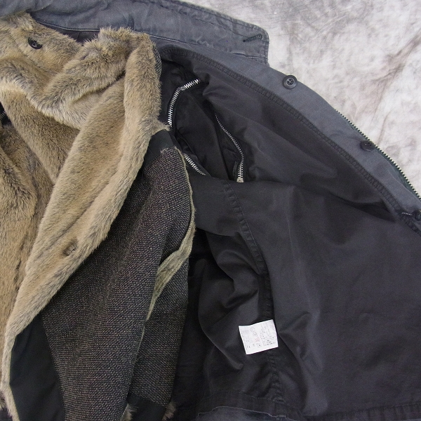 実際に弊社で買取させて頂いたMARKA BLACK LABEL/マーカ 日本製 M-65 ライナー付ジャケット/1の画像 4枚目