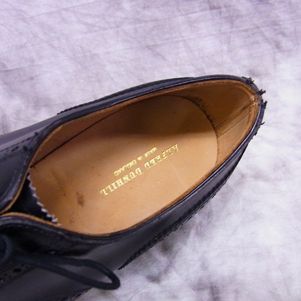 実際に弊社で買取させて頂いたALFRED DUNHILL/ダンヒル レザーウィングチップシューズ/6の画像 4枚目