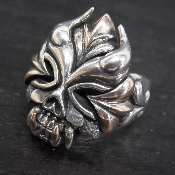 実際に弊社で買取させて頂いたLord Camelot/ロードキャメロット　デーモンフェイスリング/15号