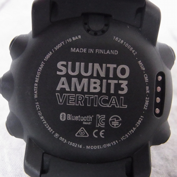 実際に弊社で買取させて頂いたSUUNT/スント AMBIT3 VERTICAL/アンビット3 バーティカル BLACK HR 1628100642の画像 3枚目