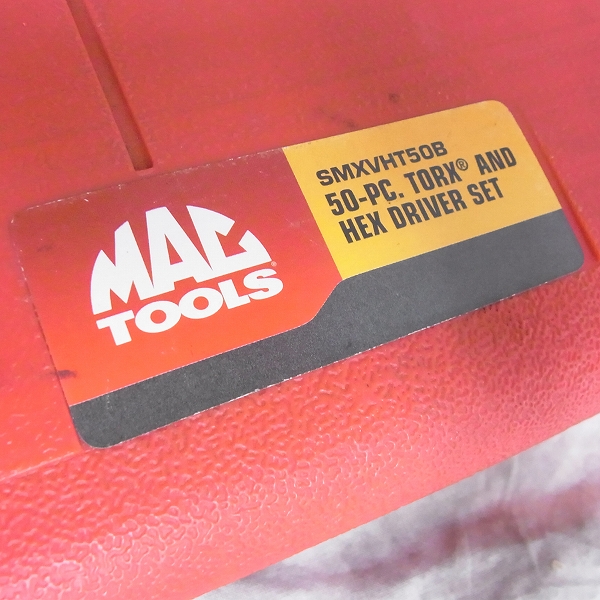 実際に弊社で買取させて頂いたMAC Tools/マックツール 50Pc. マスター トルクス/ヘックス ドライバーセット SMXVHT50Bの画像 6枚目