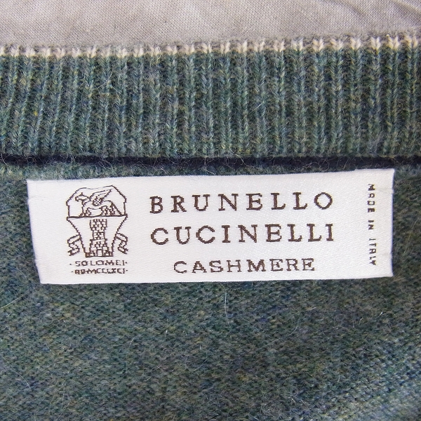 実際に弊社で買取させて頂いたBrunello Cucinelli/ブルネロクチネリ 総カシミアニットセーター/46の画像 2枚目