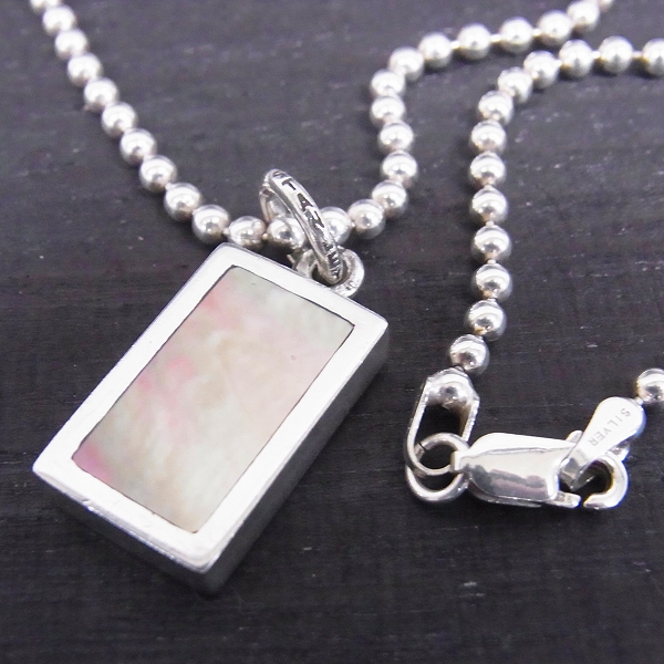 実際に弊社で買取させて頂いたSTANLEY GUESS/スタンリーゲス シェルインレイ ラージ ID ネックレス/ペンダント