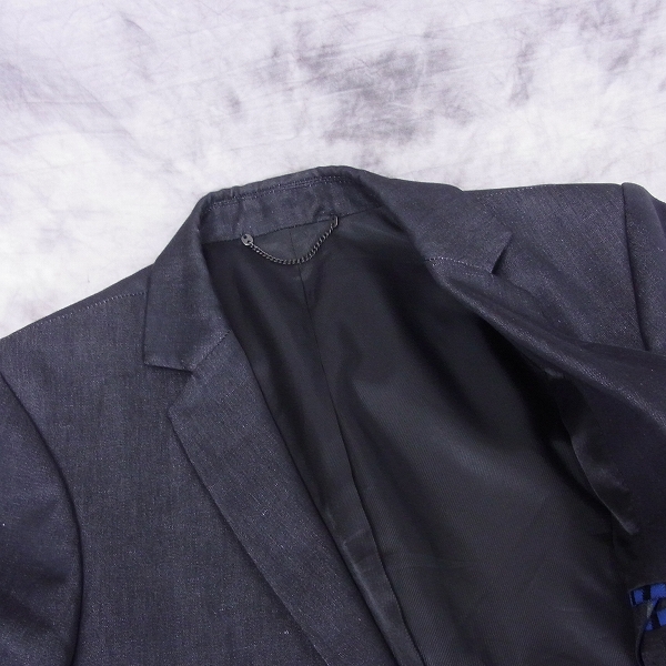 実際に弊社で買取させて頂いたDIESEL BLACK GOLD/ディーゼル 2Bテーラードジャケット 黒/44の画像 5枚目