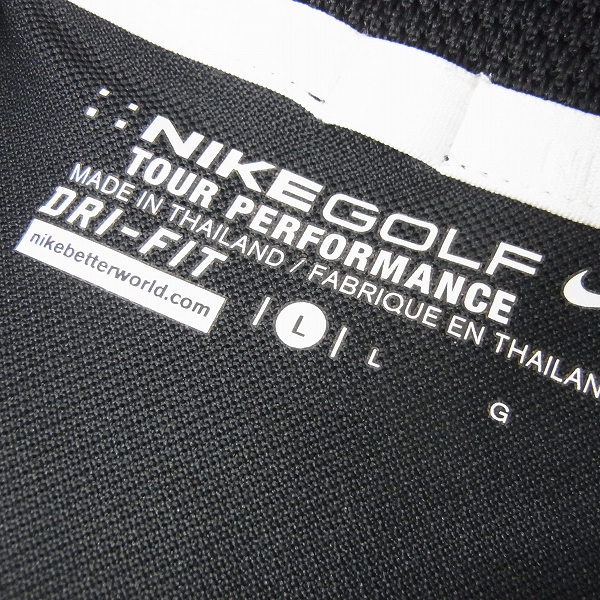 実際に弊社で買取させて頂いたNIKE GOLF DRI-FIT ドライフィット 半袖ポロシャツ Lサイズ 2点セット/メンズの画像 3枚目