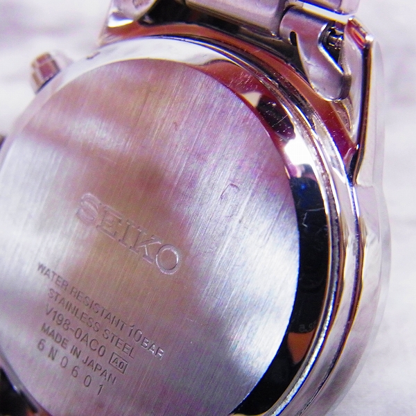 実際に弊社で買取させて頂いたSEIKO/セイコー PERPETUAL/パーペチュアル ソーラー クロノグラフ V198-0AC0の画像 5枚目