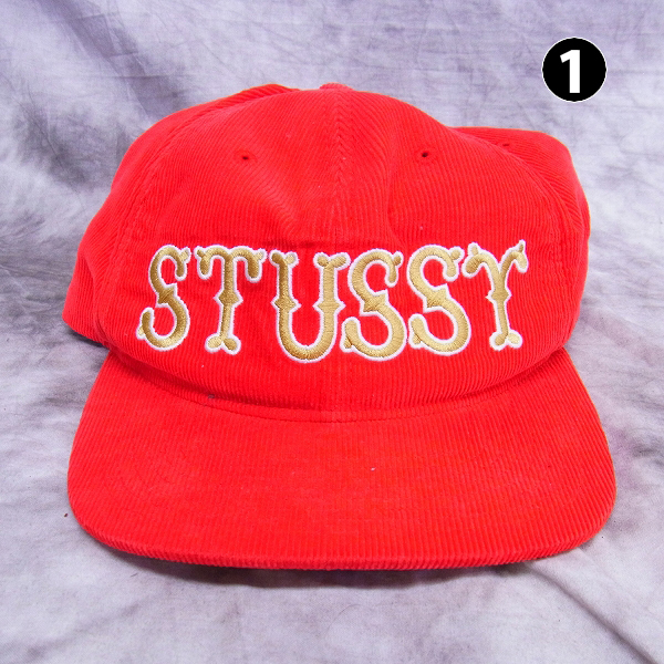 実際に弊社で買取させて頂いたSTUSSY/ステューシー RATS/ラッツ スナップバック キャップ/帽子 2点セットの画像 1枚目