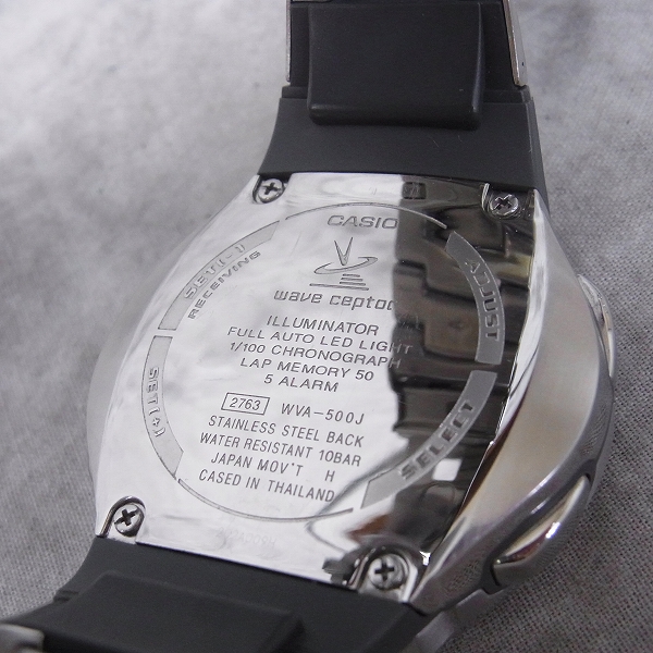 実際に弊社で買取させて頂いたCASIO/カシオ waveceptor/ウェーブセプター 電波ソーラー 腕時計/WVA-500J の画像 3枚目