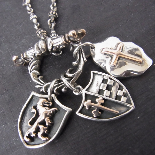 実際に弊社で買取させて頂いたLord Camelot/ロードキャメロット　エンブレムチャームドロップ デザインチェーン　LC-323の画像 1枚目