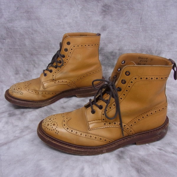 実際に弊社で買取させて頂いたTRICKER'S/トリッカーズ カントリーブーツ レザー ブラウン 2508/8.5の画像 3枚目