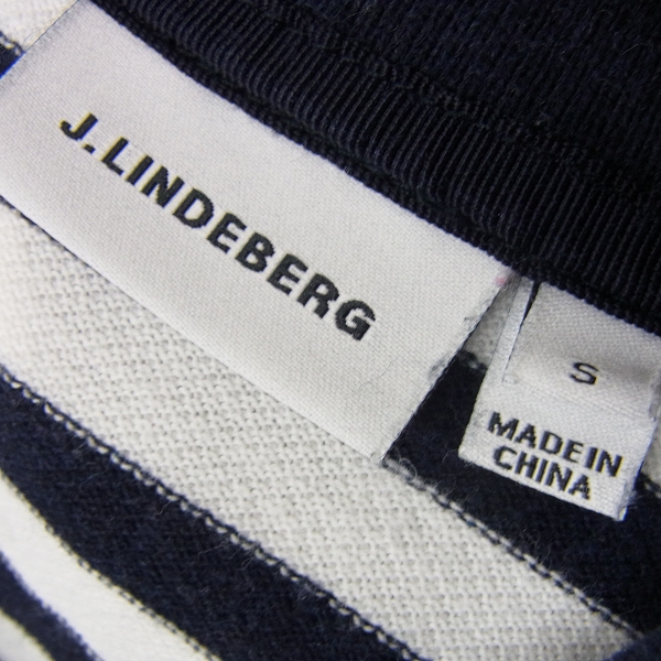 実際に弊社で買取させて頂いた古着 J.LINDEBERG/Jリンドバーグ 半袖ポロシャツ3点組 ボーダー柄他の画像 3枚目