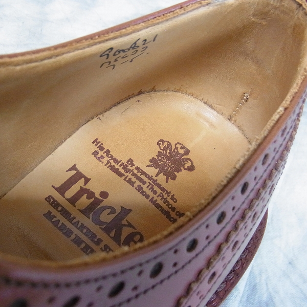 実際に弊社で買取させて頂いたTricker's/トリッカーズ Bourton/バートン カントリーシューズ M5633/7の画像 4枚目