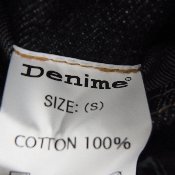 実際に弊社で買取させて頂いたDENIME/ドゥニーム インディゴ デニムジャケット/Gジャン Sの画像 4枚目