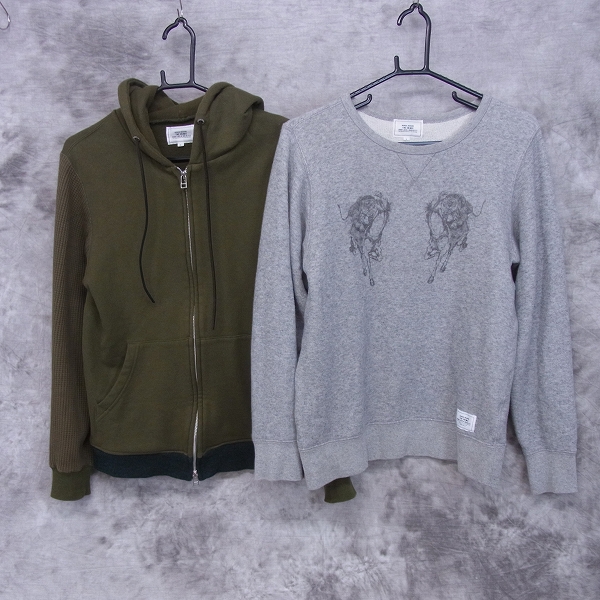 実際に弊社で買取させて頂いたCRIMIE/クライミー スウェット/トレーナー ジップアップパーカー S/M 2点セット