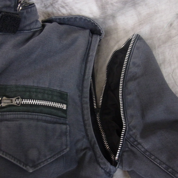 実際に弊社で買取させて頂いたMARKA BLACK LABEL/マーカ 日本製 M-65 ライナー付ジャケット/1の画像 5枚目