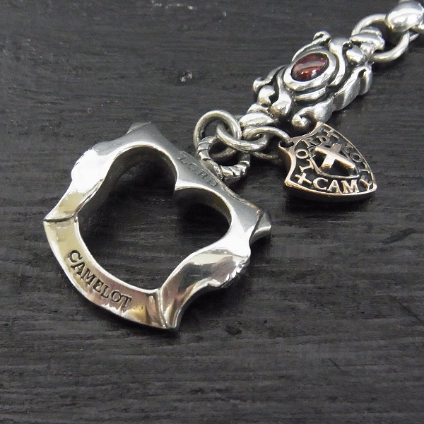 実際に弊社で買取させて頂いたLord Camelot/ロードキャメロット　ガーネットセット デザインブレスレット　LC-1100GN/18cmの画像 5枚目