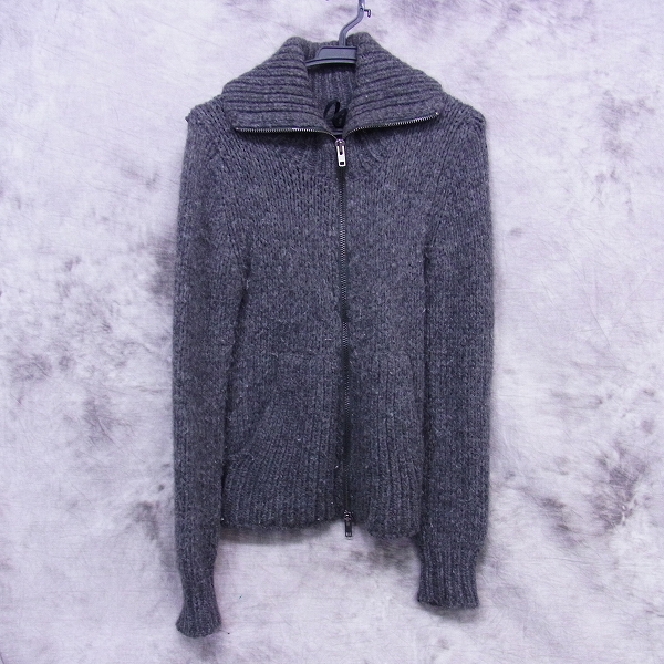 実際に弊社で買取させて頂いたDIESEL BLACK GOLD/ディーゼル アルパカ ジップアップニット/S