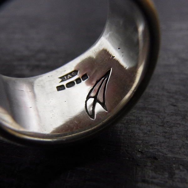 実際に弊社で買取させて頂いたCRAZY PIG/クレイジーピッグ スカルクロスボーンリング/15号 SV925の画像 4枚目