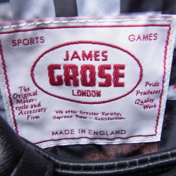 実際に弊社で買取させて頂いたuniform experiment JAMES GROSE ラムレザー スタッズ ダブルライダースジャケット 2の画像 2枚目