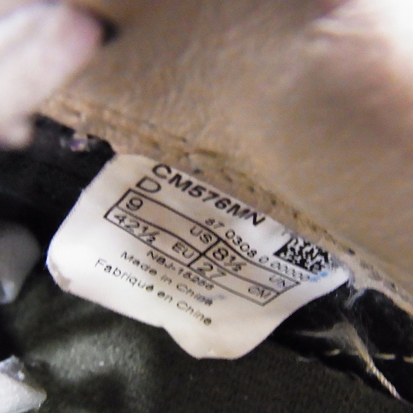 実際に弊社で買取させて頂いた【観賞用】NB/ニューバランス×ドゥニーム CM576MN 限定576足 20周年/27の画像 5枚目