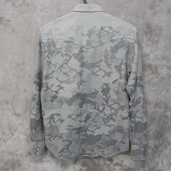 実際に弊社で買取させて頂いたlucien pellat finet/ルシアンペラフィネ カモフラ柄 ウエスタンシャツ  Mの画像 1枚目