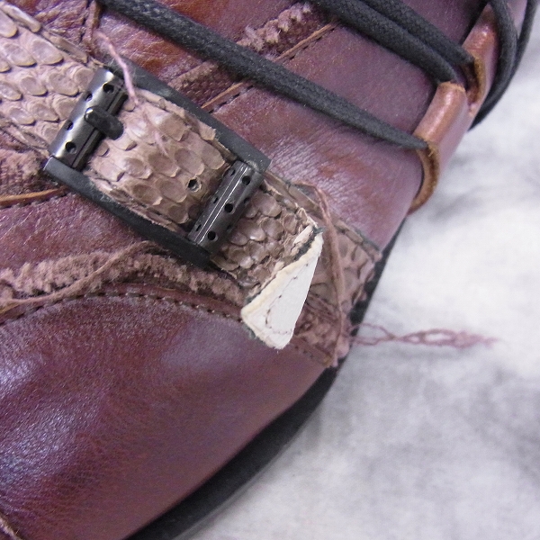 実際に弊社で買取させて頂いたHIROMU TAKAHARA/ヒロムタカハラ ウイングチップ レザーシューズ/42の画像 7枚目