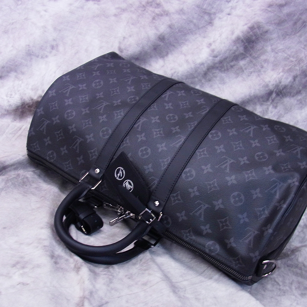 実際に弊社で買取させて頂いたLouis Vuitton×fragment design 2017伊勢丹限定 モノグラム キーポル・バンドリエール45の画像 2枚目