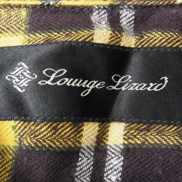 実際に弊社で買取させて頂いたLOUNGE LIZARD/ラウンジリザード ウエスタンポケット ネルチェックシャツ 3の画像 2枚目