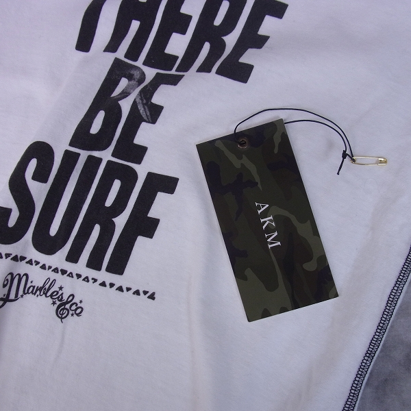 実際に弊社で買取させて頂いたAKM×Marbles&CO Vネックカットソー LET THERE BE SURF T057-CTN063/Sの画像 6枚目