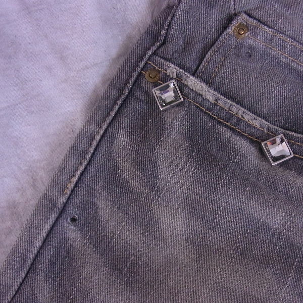 実際に弊社で買取させて頂いたDRESS CAMP×LEE/ドレスキャンプ×リー デニムパンツ ストーン付き/30の画像 5枚目