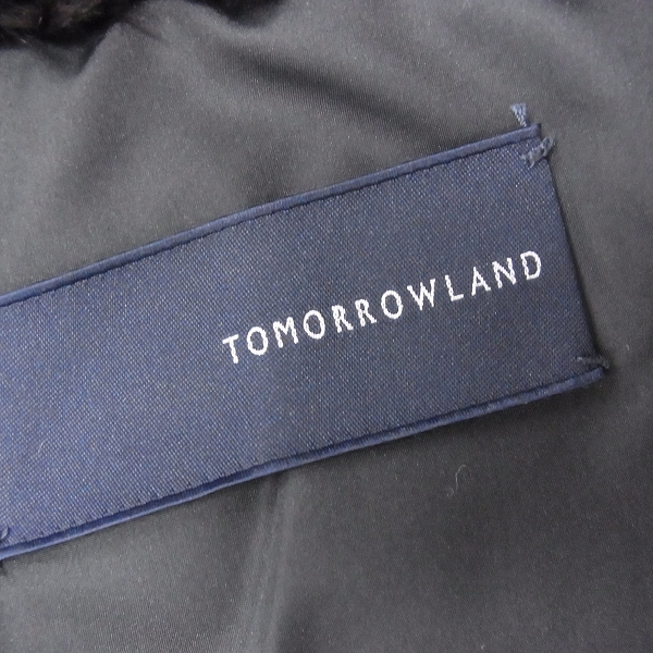 実際に弊社で買取させて頂いたTOMORROWLAND/トゥモローランド 羊革レザーダウンジャケット ラビットファー付き/1の画像 3枚目