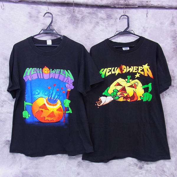 実際に弊社で買取させて頂いたHELLOWEEN/ハロウィン ジャパンツアー等 バンドTシャツ 2点セット