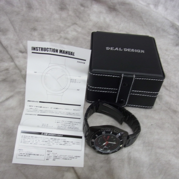 実際に弊社で買取させて頂いたDEAL DESIGN/ディールデザイン ウォッチ/腕時計 Black Limited【動作未確認】の画像 6枚目