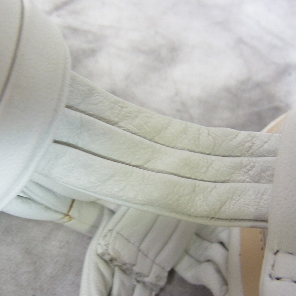 実際に弊社で買取させて頂いたLOEWE/ロエベ シェルヒールレースアップパンプス/35の画像 7枚目