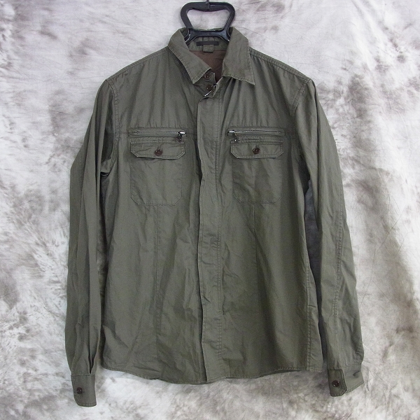 実際に弊社で買取させて頂いたEDIFICE/エディフィス  ミリタリージップアップシャツブルゾン/40