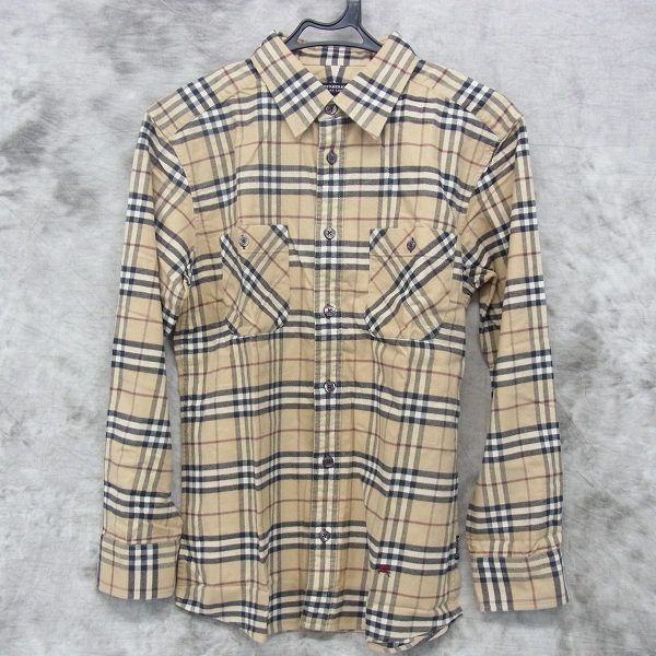 実際に弊社で買取させて頂いたBURBERRY BLACK LABEL/バーバリーブラックレーベル タータンチェック 長袖シャツ 2