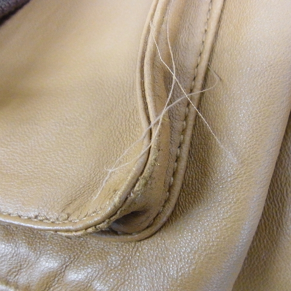 実際に弊社で買取させて頂いたSHIPS/シップス シープスキン レザージャケット/Mの画像 9枚目