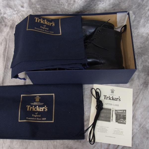 実際に弊社で買取させて頂いたTricker's/トリッカーズ カントリーブーツ/レザー ウィングチップブーツ/M2508/6 1/2の画像 8枚目