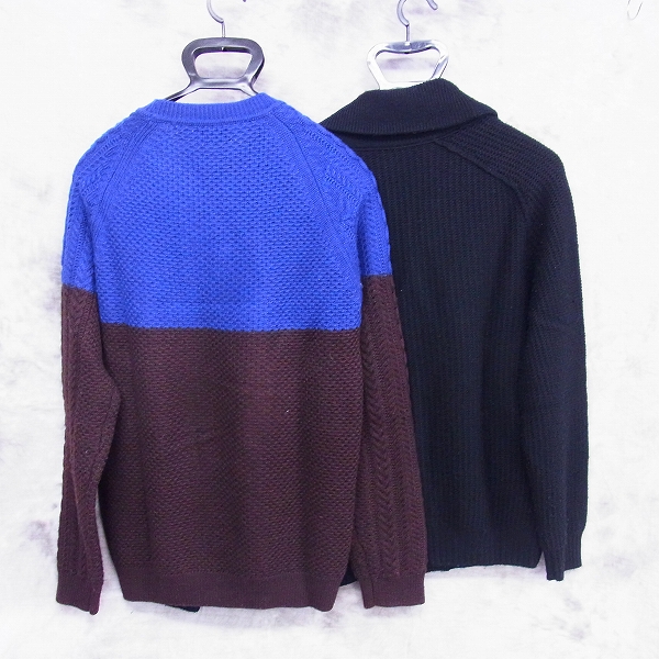 実際に弊社で買取させて頂いたEDIFICE/エディフィス ニットセーター/カーディガン/48 2点セットの画像 1枚目