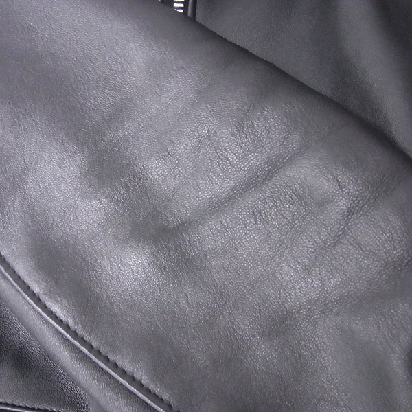 実際に弊社で買取させて頂いたuniform experiment/ユニフォームエクスペリメント×JAMES GROSE/ジェームス・グロース 16AW シープスキン Wライダースジャケット/2の画像 3枚目