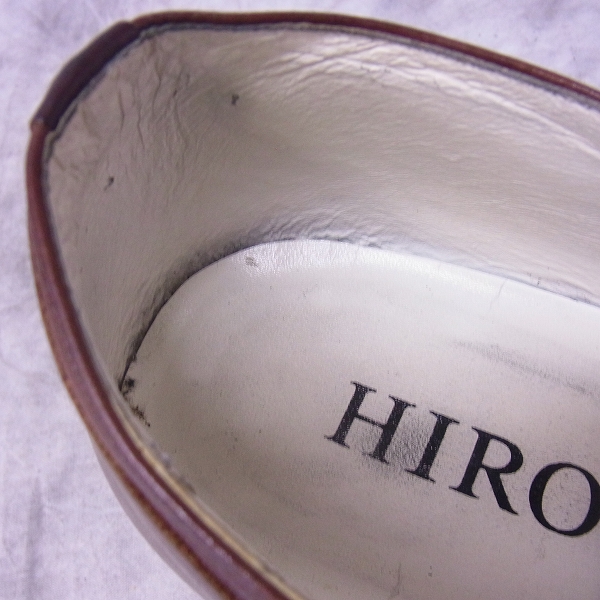実際に弊社で買取させて頂いたHIROMU TAKAHARA/ヒロムタカハラ ウイングチップ レザーシューズ/42の画像 4枚目
